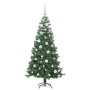 Árbol de Navidad con 150 LED con soporte Verde 120 cm PVC