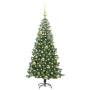 Árbol de Navidad con 150 LED con soporte Verde 120 cm PVC