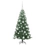 Árbol de Navidad con 150 LED con soporte Verde 120 cm PVC