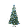 Árbol de Navidad con 150 LED con soporte Verde 120 cm PVC
