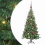Árbol de Navidad con 150 LED con soporte Verde 120 cm PVC