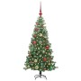 Árbol de Navidad con 150 LED con soporte Verde 120 cm PVC