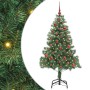 Árbol de Navidad con 150 LED con soporte Verde 150 cm PVC