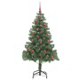 Árbol de Navidad con 150 LED con soporte Verde 150 cm PVC