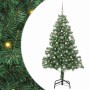Árbol de Navidad con 150 LED con soporte Verde 150 cm PVC