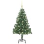 Árbol de Navidad con 150 LED con soporte Verde 150 cm PVC