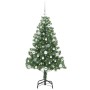 Árbol de Navidad con 150 LED con soporte Verde 150 cm PVC