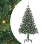Árbol de Navidad con 150 LED con soporte Verde 150 cm PVC