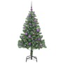 Árbol de Navidad con 150 LED con soporte Verde 150 cm PVC