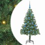 Árbol de Navidad con 150 LED con soporte Verde 150 cm PVC