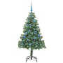Árbol de Navidad con 150 LED con soporte Verde 150 cm PVC