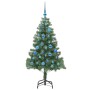 Árbol de Navidad con 150 LED con soporte Verde 150 cm PVC