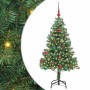 Árbol de Navidad con 150 LED con soporte Verde 150 cm PVC