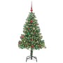 Árbol de Navidad con 150 LED con soporte Verde 150 cm PVC