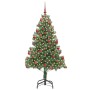 Árbol de Navidad con 300 LED con soporte Verde 180 cm PVC