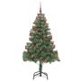 Árbol de Navidad con 300 LED con soporte Verde 180 cm PVC