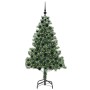 Árbol de Navidad con 300 LED con soporte Verde 180 cm PVC
