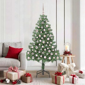 Árbol de Navidad con 300 LED con soporte Verde 180 cm PVC