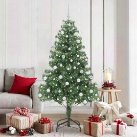 Árbol de Navidad con 300 LED con soporte Verde 180 cm PVC