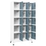 Light gray and dark gray steel locker 90x40x180 cm by vidaXL, Lockers and storage cabinets - Ref: Foro24-339827, Price: 347,2...