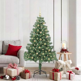 Árbol de Navidad con 300 LED con soporte Verde 180 cm PVC