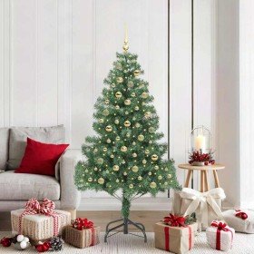Árbol de Navidad con 300 LED con soporte Verde 180 cm PVC