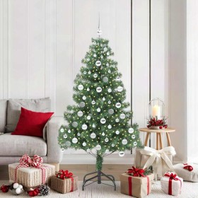 Árbol de Navidad con 300 LED con soporte Verde 180 cm PVC
