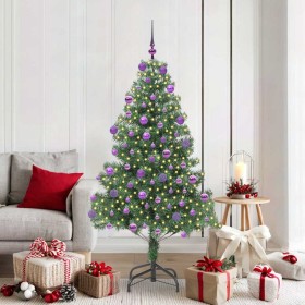 Árbol de Navidad con 300 LED con soporte Verde 180 cm PVC