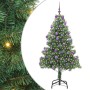 Árbol de Navidad con 300 LED con soporte Verde 180 cm PVC