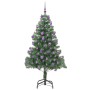 Árbol de Navidad con 300 LED con soporte Verde 180 cm PVC