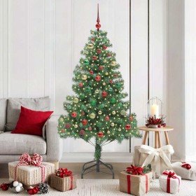 Árbol de Navidad con 300 LED con soporte Verde 180 cm PVC
