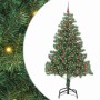 Árbol de Navidad con 300 LED con soporte Verde 210 cm PVC