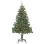 Árbol de Navidad con 300 LED con soporte Verde 210 cm PVC