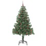 Árbol de Navidad con 300 LED con soporte Verde 210 cm PVC