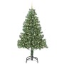 Árbol de Navidad con 300 LED con soporte Verde 210 cm PVC