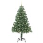 Árbol de Navidad con 300 LED con soporte Verde 210 cm PVC