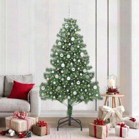 Árbol de Navidad con 300 LED con soporte Verde 210 cm PVC
