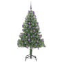 Árbol de Navidad con 300 LED con soporte Verde 210 cm PVC