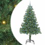 Árbol de Navidad con 300 LED con soporte Verde 210 cm PVC