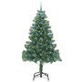 Árbol de Navidad con 300 LED con soporte Verde 210 cm PVC
