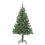Árbol de Navidad con 300 LED con soporte Verde 210 cm PVC