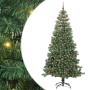 Árbol de Navidad con 300 LED con soporte Verde 240 cm PVC