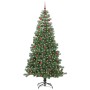 Árbol de Navidad con 300 LED con soporte Verde 240 cm PVC