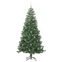 Árbol de Navidad con 300 LED con soporte Verde 240 cm PVC
