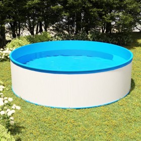 Piscina de chapoteo blanca 350x90 cm