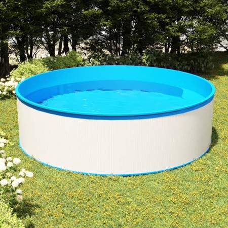 Weißes Planschbecken 350x90 cm von vidaXL, Schwimmbecken - Ref: Foro24-92807, Preis: 385,05 €, Rabatt: %