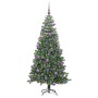 Árbol de Navidad con 300 LED con soporte Verde 240 cm PVC