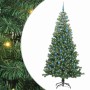Árbol de Navidad con 300 LED con soporte Verde 240 cm PVC