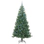Árbol de Navidad con 300 LED con soporte Verde 240 cm PVC