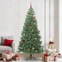 Árbol de Navidad con 300 LED con soporte Verde 240 cm PVC